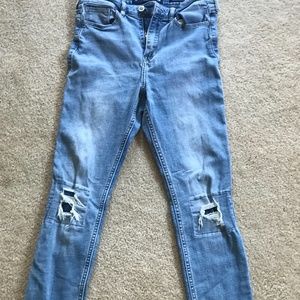 Hollister patched jeans